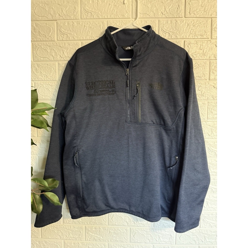 The North Face Men’s Half Zip Pull Over Jacket, Size L. (with A Company Logo On)